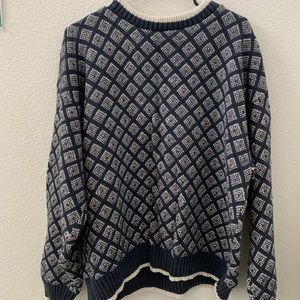 Knightsbridge XL oversized Blue/Red/White Sweater